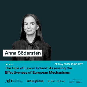 Anna Södersten / Rule of Law in Poland Debate